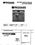 COVER Diagram and Parts List for FED387CCSC  Frigidaire Wall Oven