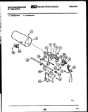 BURNER, IGNITER AND VALVE Diagram and Parts List for DG650KXW3  Frigidaire Dryer