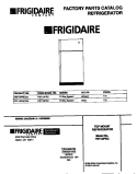 COVER Diagram and Parts List for FRT18PRCW4  Frigidaire Refrigerator