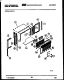 CABINET PARTS Diagram and Parts List for AC055N7A1  Frigidaire Air Conditioner
