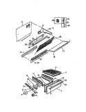 SPLASHER, DRAWER Diagram and Parts List for GC932EXF6  Frigidaire Microwave Oven Combo