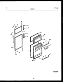 DOOR PARTS Diagram and Parts List for FPD17TFH1  Frigidaire Refrigerator