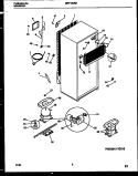 SYSTEM AND AUTOMATIC DEFROST PARTS Diagram and Parts List for MRT15CRBD0  Frigidaire Refrigerator