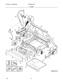 FRAME Diagram and Parts List for EIDW6405HT0A  Electrolux Dishwasher