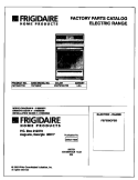 COVER Diagram and Parts List for FEF358CFSD  Frigidaire Range
