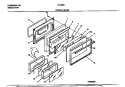 LOWER DOOR Diagram and Parts List for 72-3981-23-08  Tappan Range