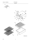 SHELVES Diagram and Parts List for WWTR1502KW8  Crosley Refrigerator