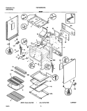 BODY Diagram and Parts List for FGF363MXASA  Frigidaire Range