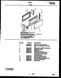DOOR PARTS Diagram and Parts List for 56-9431-10-06  Tappan Microwave