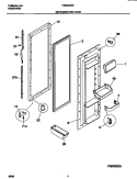 REF DOOR Diagram and Parts List for FRS22ZRHD0  Frigidaire Refrigerator