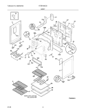 BODY Diagram and Parts List for FEFB7ABDCB  Frigidaire Range