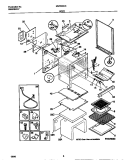 BODY Diagram and Parts List for MGF355CESA  Frigidaire Range