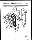 DOOR PARTS Diagram and Parts List for FU218LRW1  Frigidaire Freezer