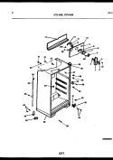 CABINET PARTS Diagram and Parts List for GTL160BK2  Frigidaire Refrigerator