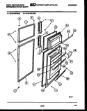 DOOR PARTS Diagram and Parts List for RTG163GCH3C  Frigidaire Refrigerator