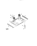 SURFACE UNITS, COOKTOP Diagram and Parts List for REG638ML5  Frigidaire Range