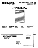COVER Diagram and Parts List for MDB531RFR0  Frigidaire Dishwasher