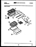 SHELVES AND SUPPORTS Diagram and Parts List for 95-1439-23-00  Tappan Refrigerator