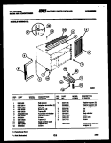CABINET AND INSTALLATION PARTS Diagram and Parts List for MH208G1QA  Kelvinator Air Conditioner