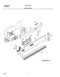 CONTROL PANEL Diagram and Parts List for GLEB27T8ASC  Frigidaire Wall Oven