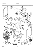 BODY Diagram and Parts List for GSE3WZBQB  Frigidaire Range