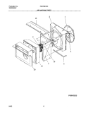 AIR HANDLING PARTS Diagram and Parts List for FAS155K1A3  Frigidaire Air Conditioner