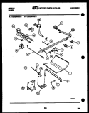 BURNER PARTS Diagram and Parts List for CGD2M4WSTC  Gibson Range