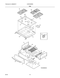 TOP Diagram and Parts List for CGDS3065KB2  Frigidaire Range