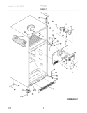CABINET Diagram and Parts List for FRT8IB5EW4  Frigidaire Refrigerator
