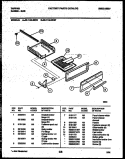 BROILER DRAWER PARTS Diagram and Parts List for 30-1149-00-07  Tappan Range