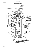 REFR CABINET Diagram and Parts List for FRS24AGGW3  Frigidaire Refrigerator