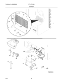 SYSTEM Diagram and Parts List for FFU12F2HW8  Frigidaire Freezer