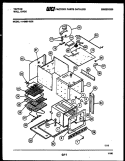 BODY PARTS Diagram and Parts List for 11-4969-00-02  Tappan Wall Oven
