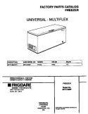COVER Diagram and Parts List for MFC15M4FW1  Frigidaire Freezer