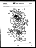 SHELVES AND SUPPORTS Diagram and Parts List for FPCI19TIFF2  Frigidaire Refrigerator