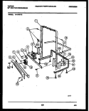 POWER DRY AND MOTOR PARTS Diagram and Parts List for 61-1043-10-00  Tappan Dishwasher