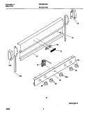 BACKGUARD Diagram and Parts List for TGF602PGW1  Tappan Range