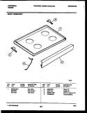 COOKTOP PARTS Diagram and Parts List for CE302BP2H1  Frigidaire Range
