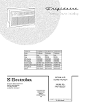COVER Diagram and Parts List for FAH10ES2TA12  Frigidaire Air Conditioner