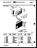 CABINET PARTS Diagram and Parts List for A08ME2E3  Frigidaire Air Conditioner