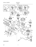 BURNER Diagram and Parts List for EW30GC60IS1  Electrolux Cooktop
