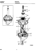 TRANSMISSION Diagram and Parts List for MWS445RFS2  Frigidaire Washer