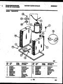 COMPRESSOR PARTS Diagram and Parts List for WAK107P1V2  Frigidaire Air Conditioner