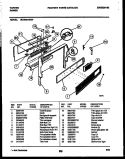 BACKGUARD Diagram and Parts List for 30-3649-66-07  Tappan Range