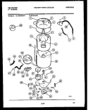 TUB DETAIL Diagram and Parts List for AW301KD1  Kelvinator Washer