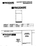COVER Diagram and Parts List for FRT18RRCD3  Frigidaire Refrigerator