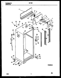 CABINET PARTS Diagram and Parts List for 95-1982-00-01  Tappan Refrigerator