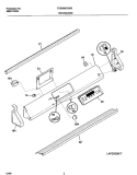 BACKGUARD Diagram and Parts List for FCS388CGBC  Frigidaire Range