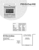 COVER Diagram and Parts List for CGES3045KB1  Frigidaire Range