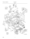 BODY Diagram and Parts List for PLCF489GCA  Frigidaire Range